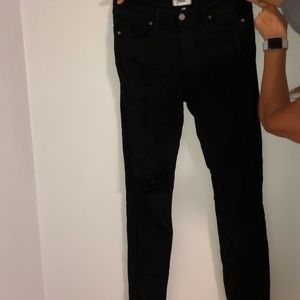 Black ripped PAIGE jeans